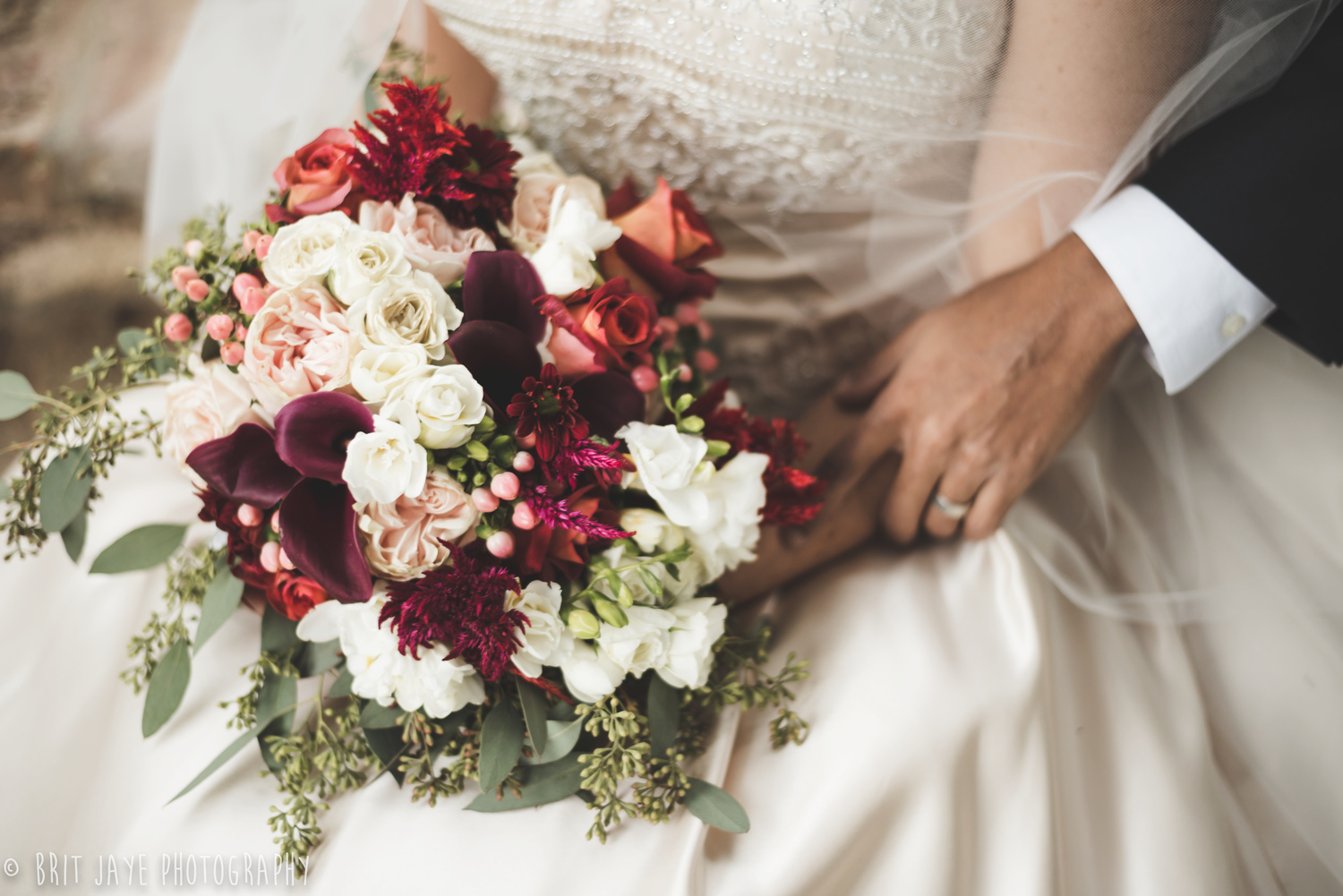 Burgundy and Blush Bouquet