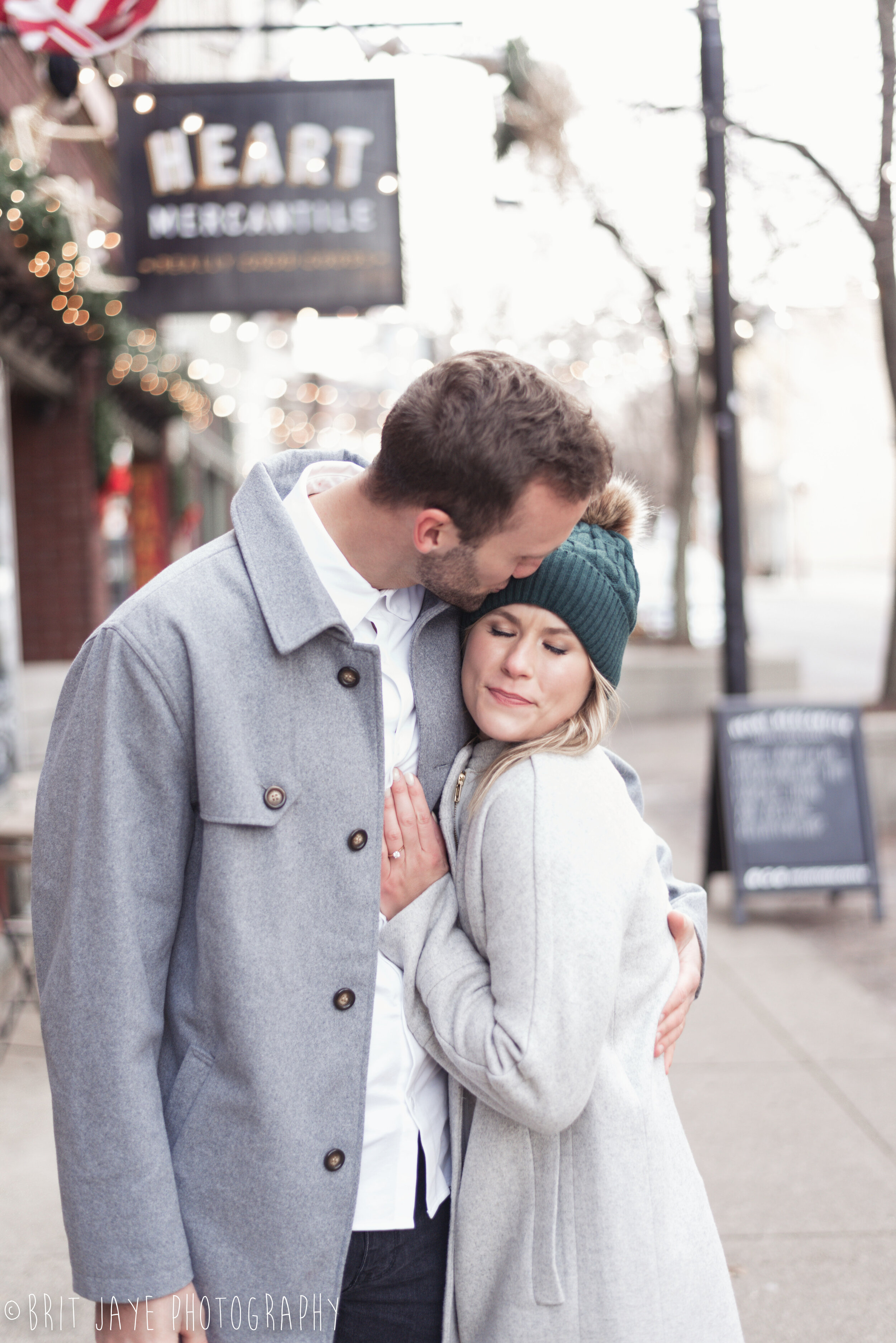 Winter Engagement Session in Downtown Dayton — Ohio Wedding Photography