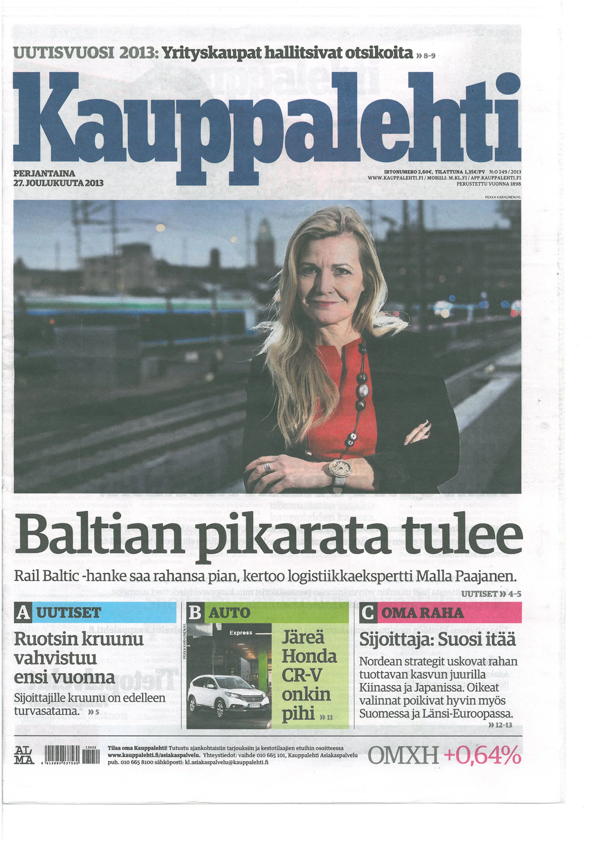 Kauppalehti (FI) on 27.12.2013.