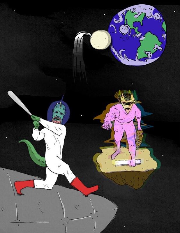 the lizard mcguire mark fertilizing a soon to be lizard earth.