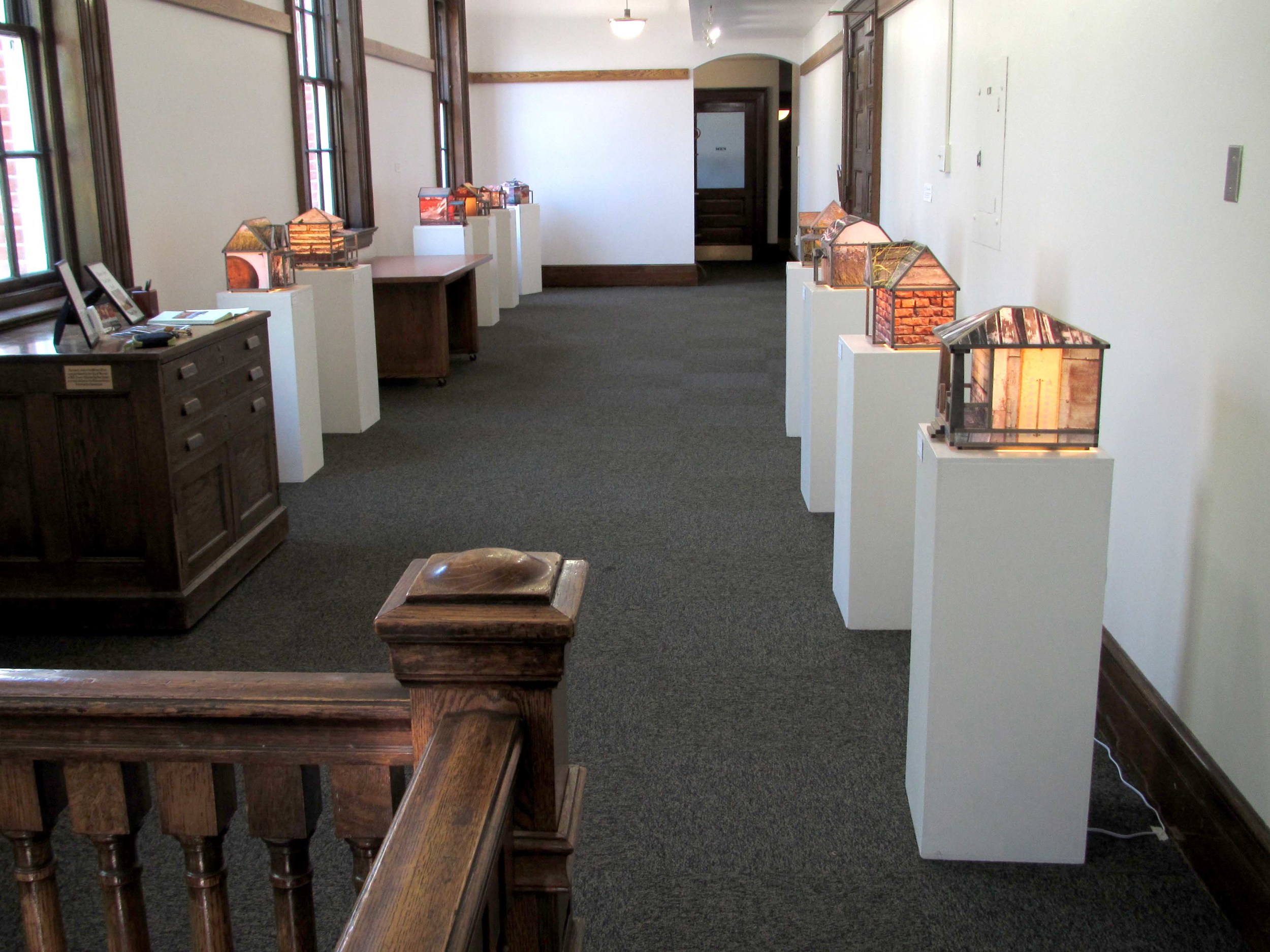 Light Houses installed in Moscow's Third Street Gallery. 