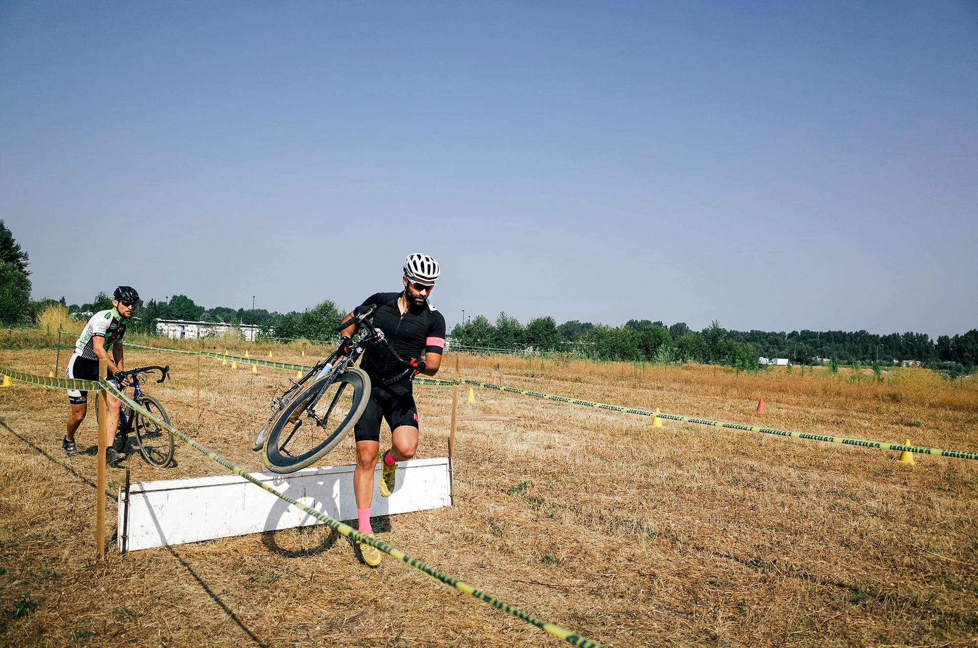 Me hitting the first barrier on lap #1.