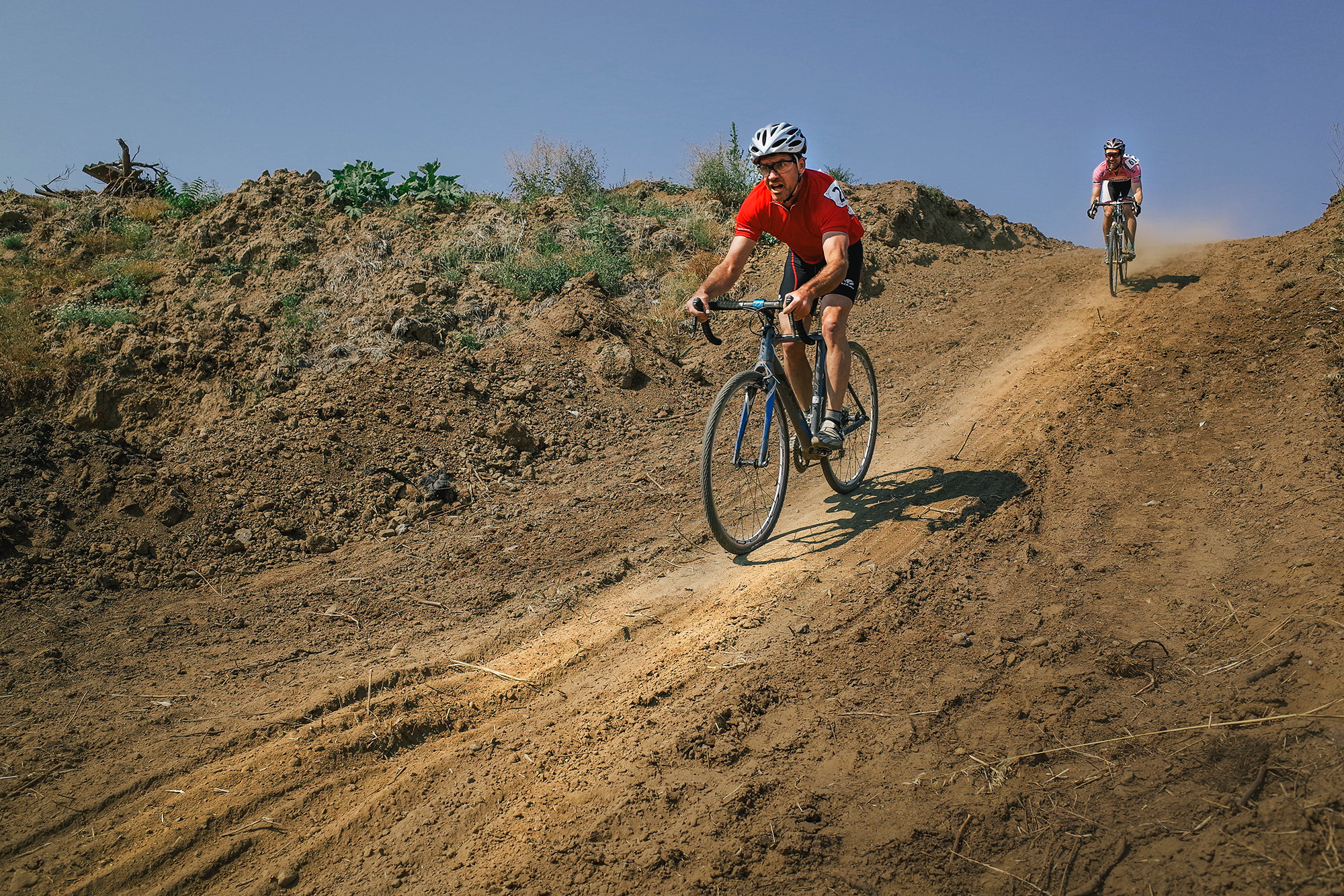 You can't quite tell from the photo but this was a monster descent. Don't freak out, don't touch the brakes, just hang on!