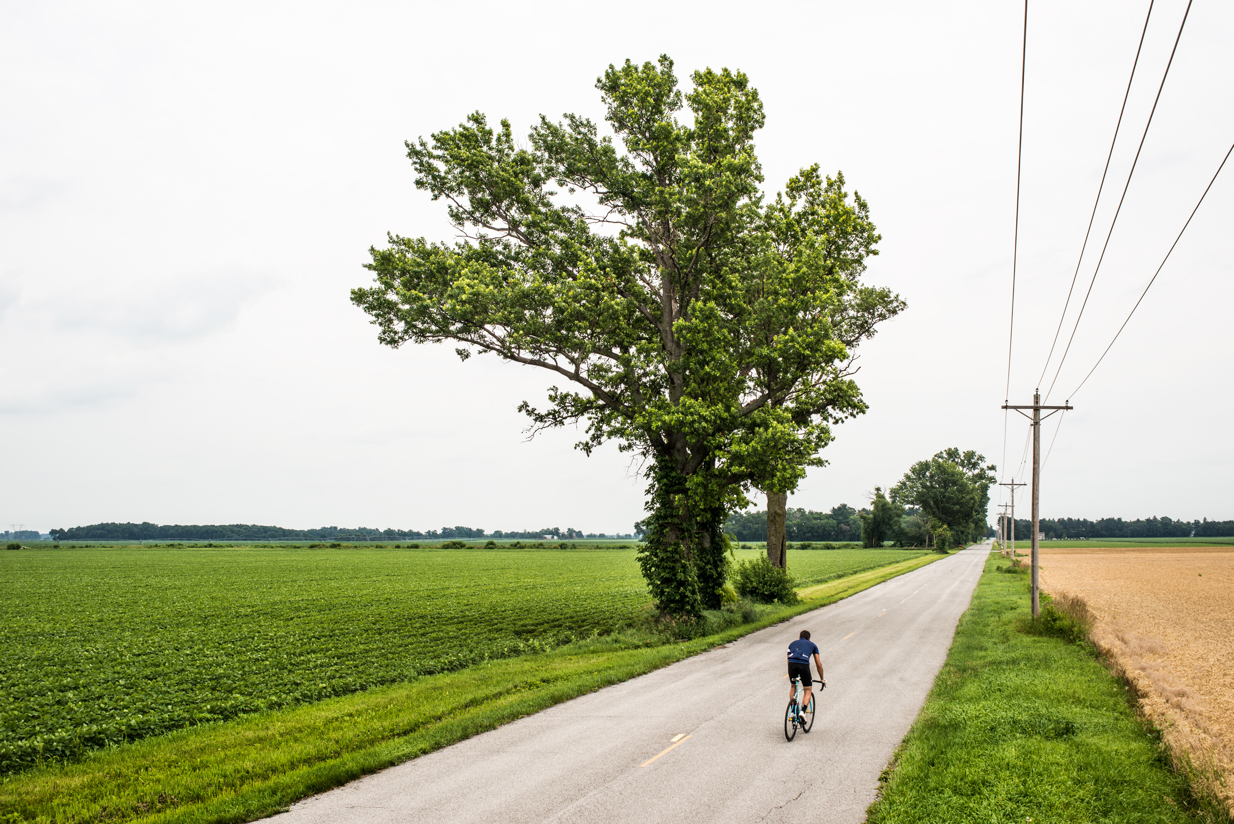 Somewhere in Ohio, testing out the drivetrain after a mid-day tweak.