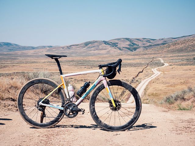 On the final stage of #LIOTRstampede we took these amazing custom @iamspecialized bikes where they weren&rsquo;t supposed to go, and they were up to the challenge. With roughly half of our 100+ mile day on gravel and temps hitting 117 on the road, we