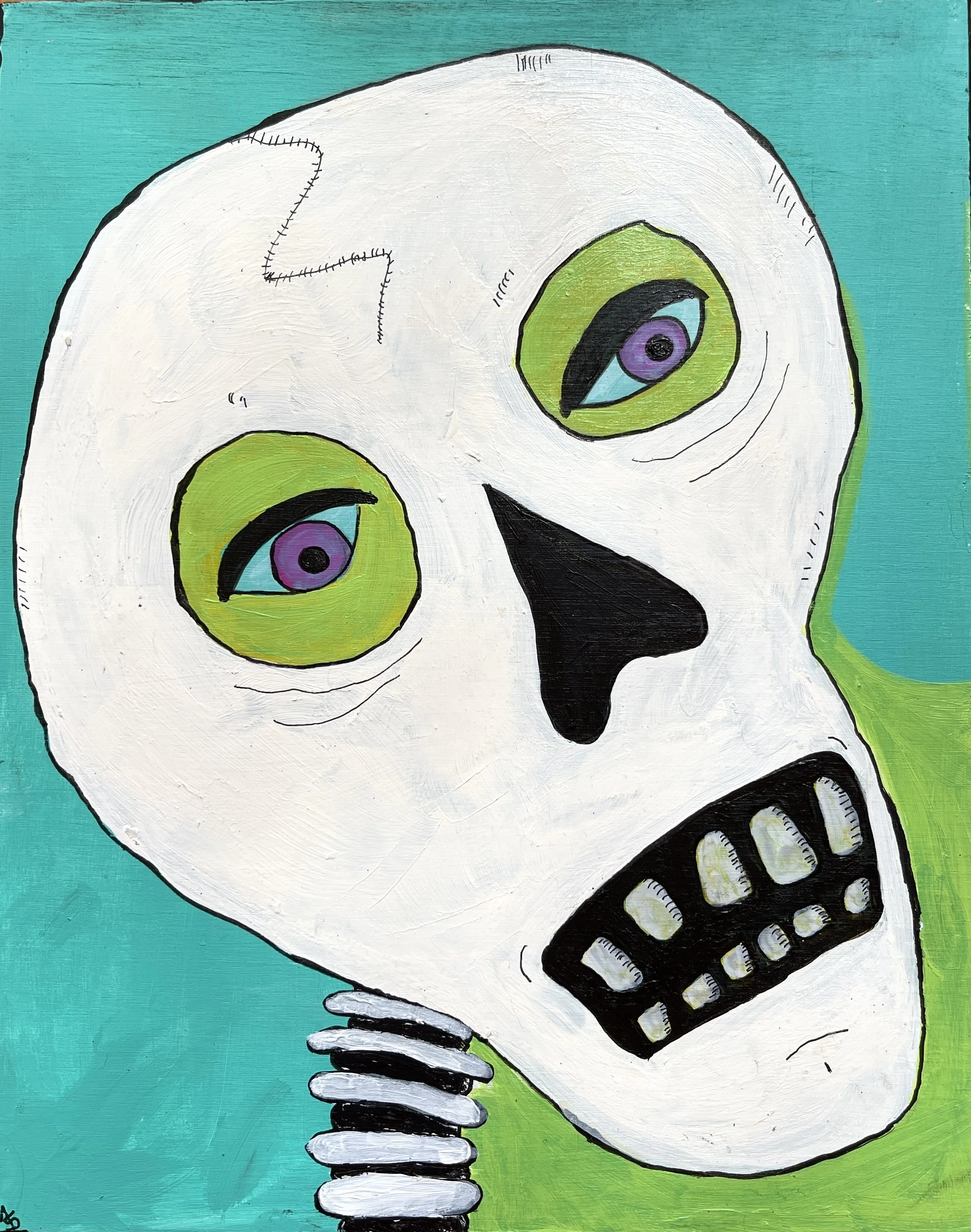 Skull painting