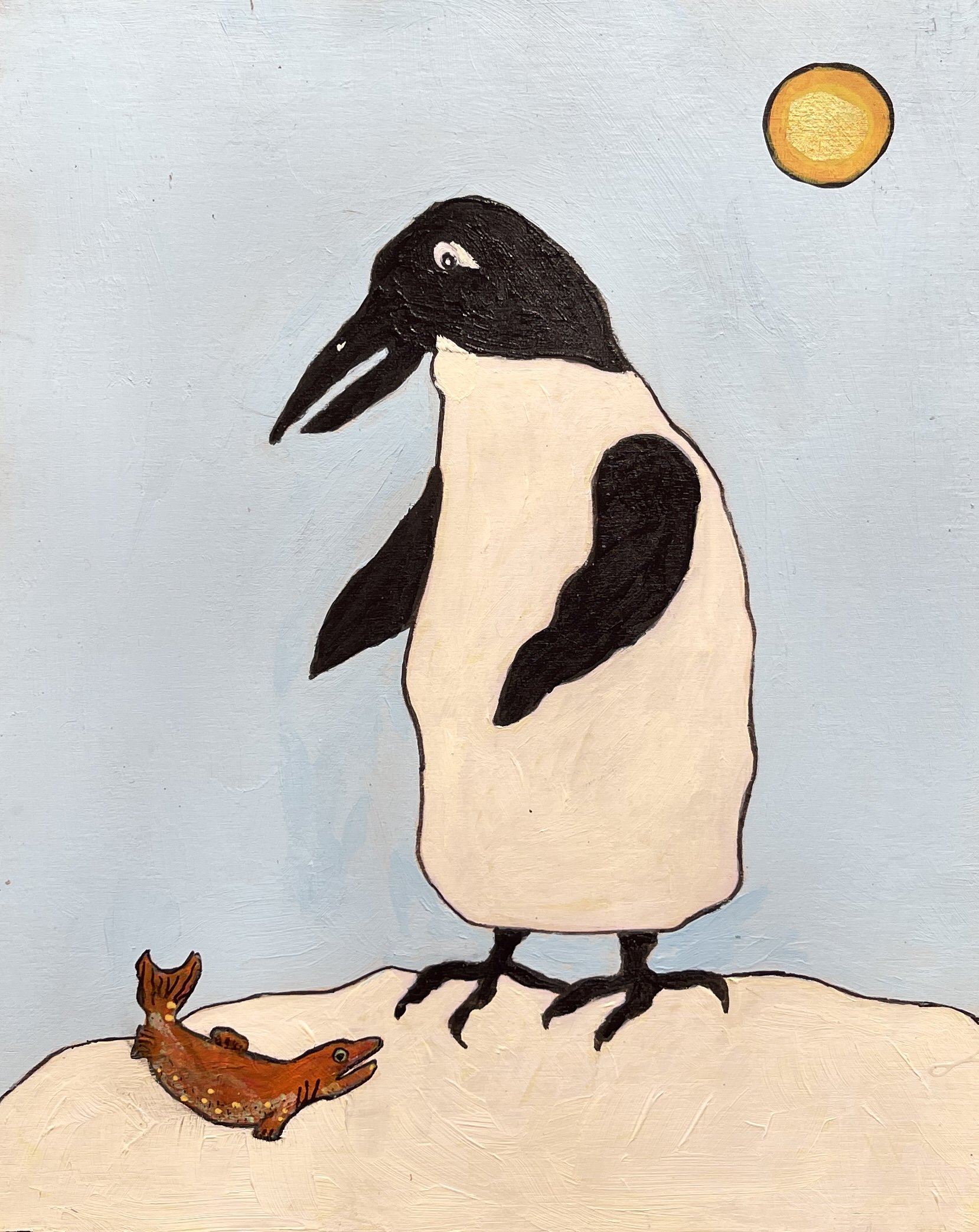Penquin painting