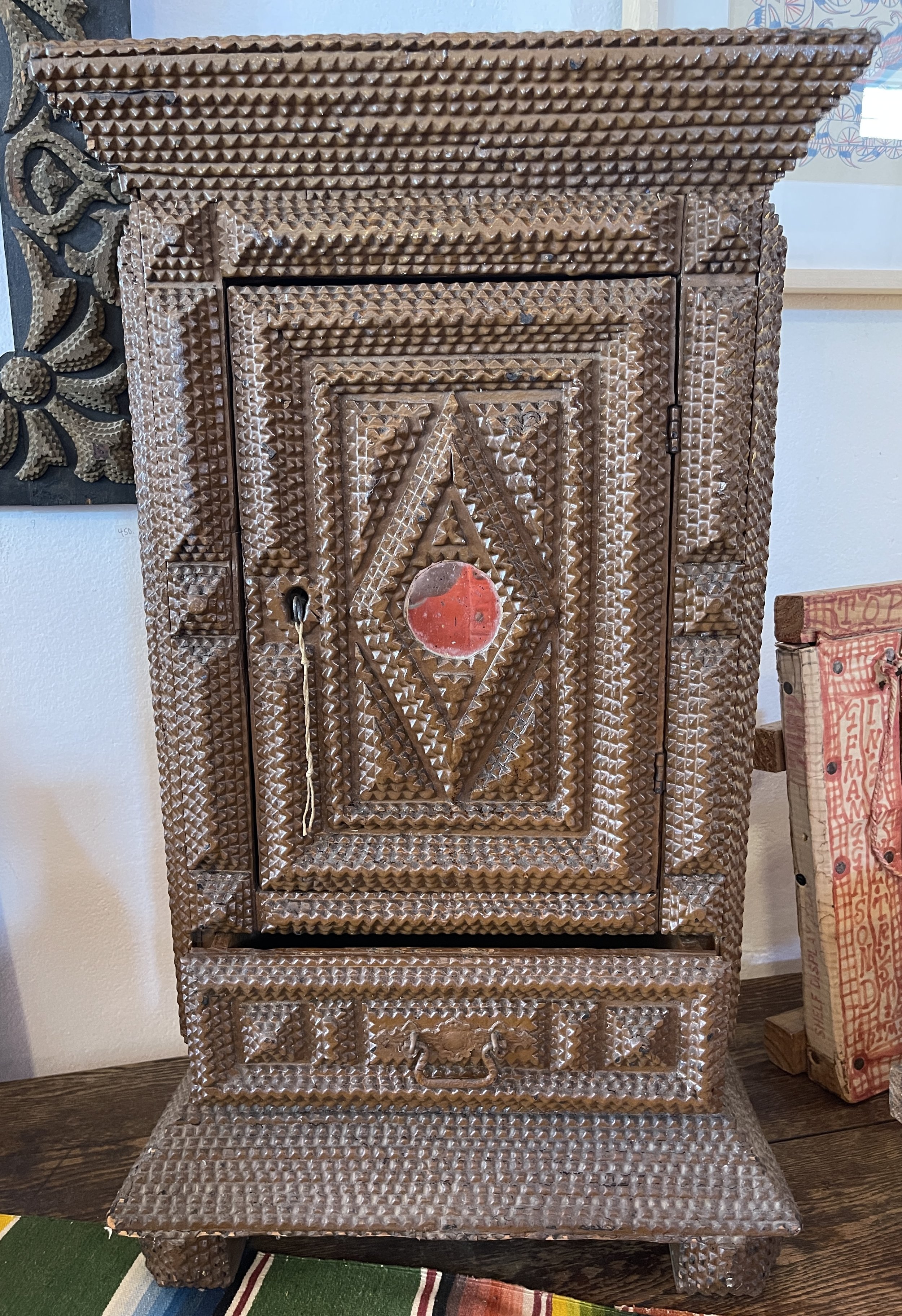 Tramp Art Cabinet