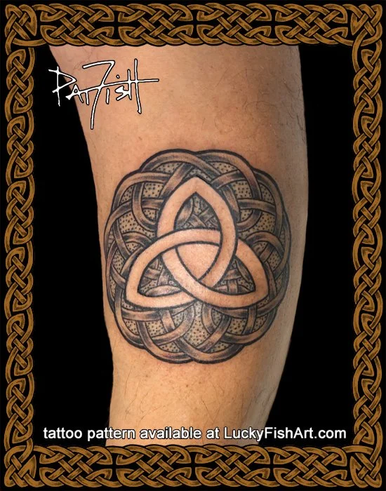 Triquetra Shield Tattoo Design