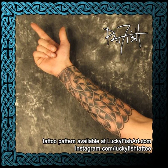 Archer Bracer Celtic Sleeve Tattoo Design