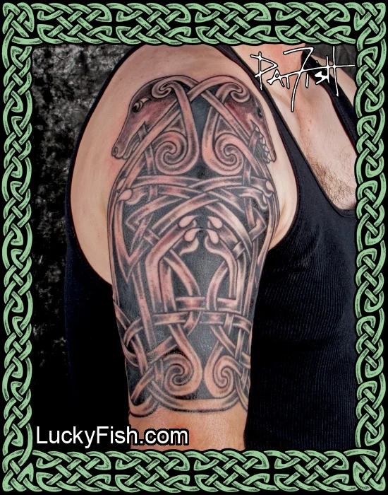 Celtic Dog Half Sleeve