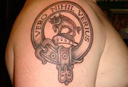 Scottish Family Badge Tattoo