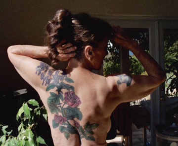 Rose and Heliotrope Flowers Tattoo