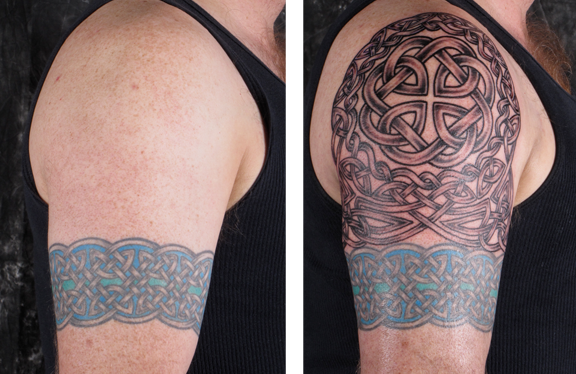 Building a Celtic Sleeve \u2014 LuckyFish, Inc. and Tattoo Santa