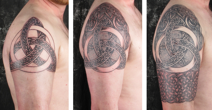 7. Celtic Knot Half Sleeve Tattoo - wide 6