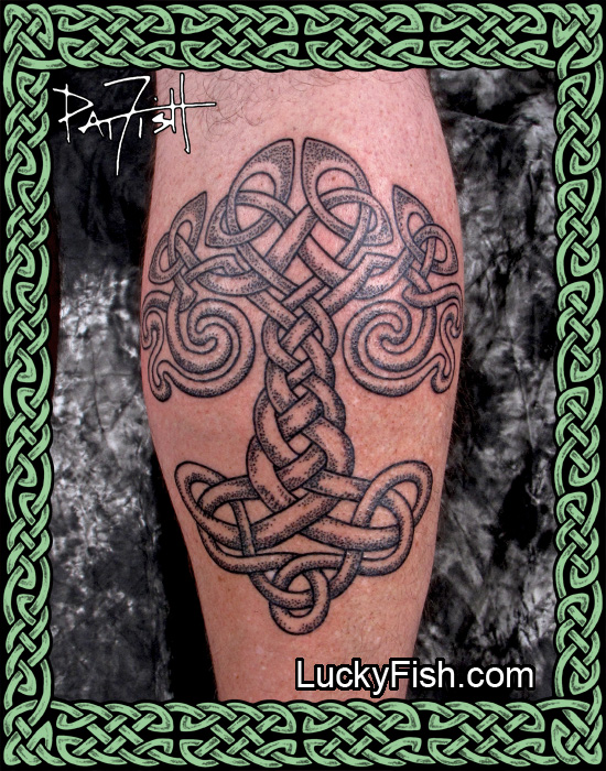 Eternal Tree' Knotwork Tattoo — LuckyFish, Inc. and Tattoo Santa Barbara