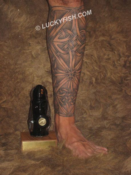 Stars tattoos on legs