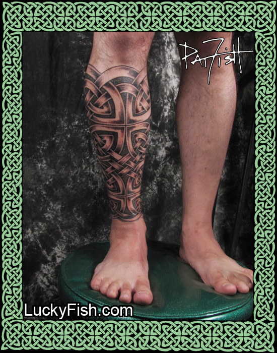 Girl in Forest Calf Wrap by Ron Goulet  Tattoos