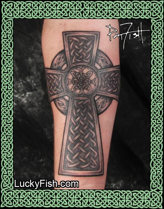 Journey Celtic Cross Tattoo by Pat Fish