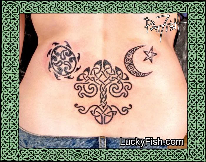 Tribal Celtic Tree of Life Tattoo by Pat Fish