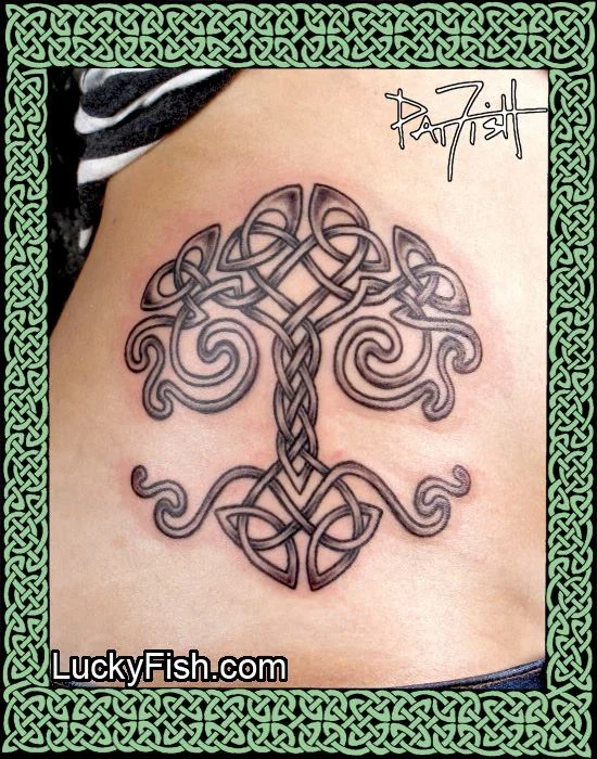 Celtic 'Tree of Lines' Tattoo by Pat Fish