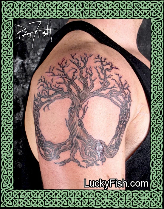 Celtic 'Cycle of Life' Tree Tattoo by Pat Fish