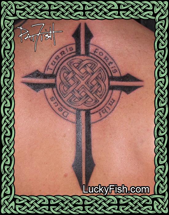 Celtic 'Fortress Cross' Tattoo — LuckyFish, Inc. and ... Celtic 'Fortress Cross' Tattoo — LuckyFish, Inc. and ...