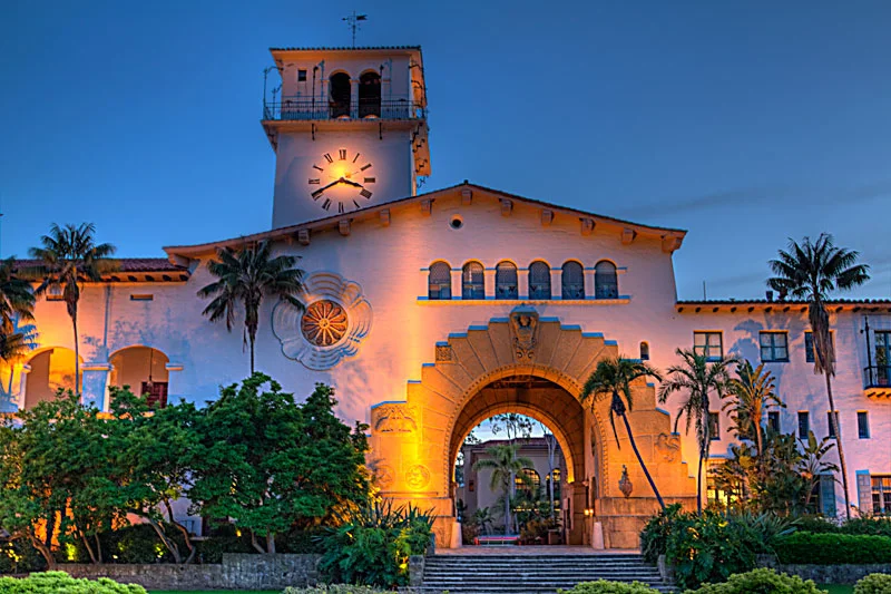 The Santa Barbara County Courthouse