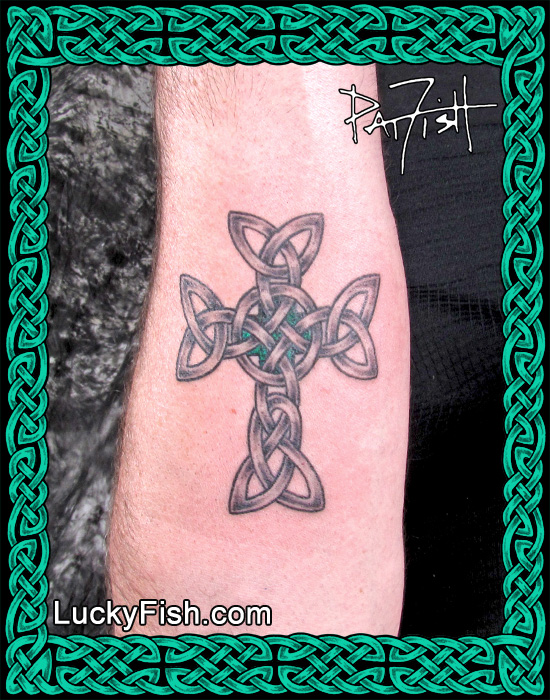 Prince of Peace Celtic Cross Tattoo by Pat Fish