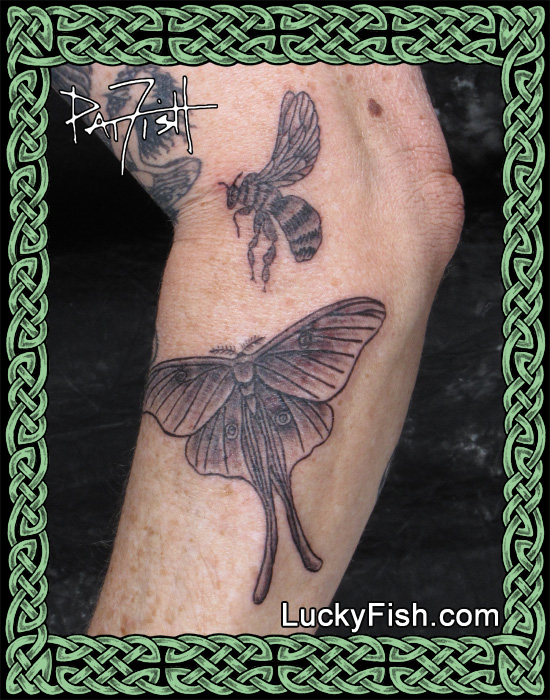 Insect Tattoos Luna Moth  The Cutest Insect Tattoos Youve Ever Seen   POPSUGAR Beauty