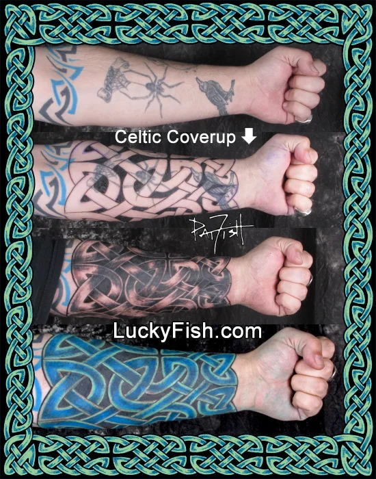 Celtic Coverup Progression by Pat FIsh