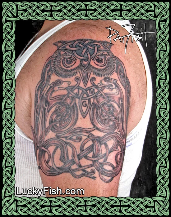 Family Animals Celtic Half Sleeve Tattoo by Pat Fish