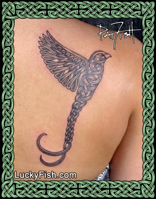 Celtic Sparrow Tattoo by Pat Fish