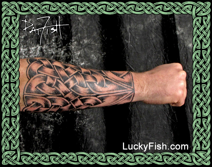 Celtic Sleeves, Tattoo Armor, and Full Knotwork Coverage Tattoos — LuckyFish, Inc. and Tattoo Santa Barbara