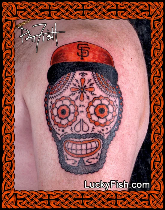 'Dia de los Gigantes' Tattoo by Pat Fish