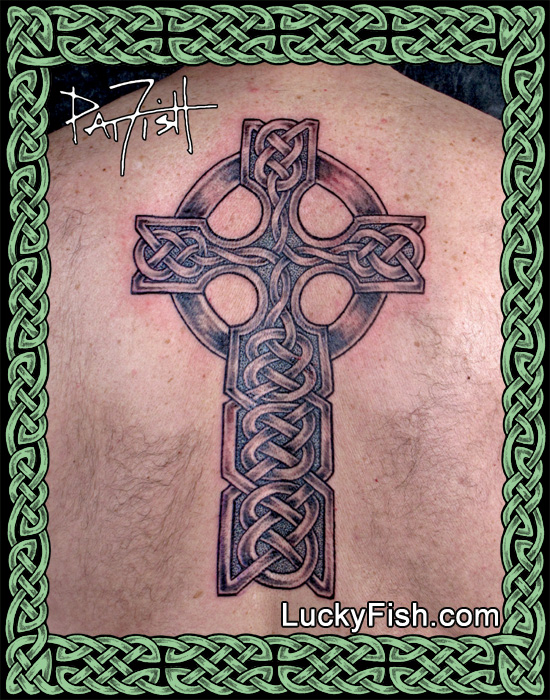 Celtic 'Cross of Righteousness' Tattoo by Pat Fish