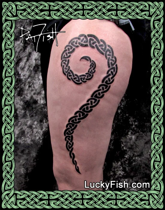 Celtic Question Tattoo by Pat Fish