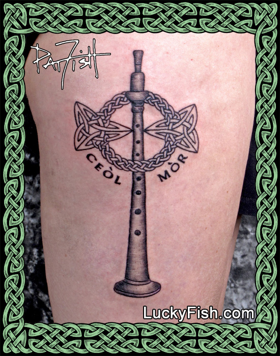 Piper's Celtic Cross Tattoo by Pat Fish