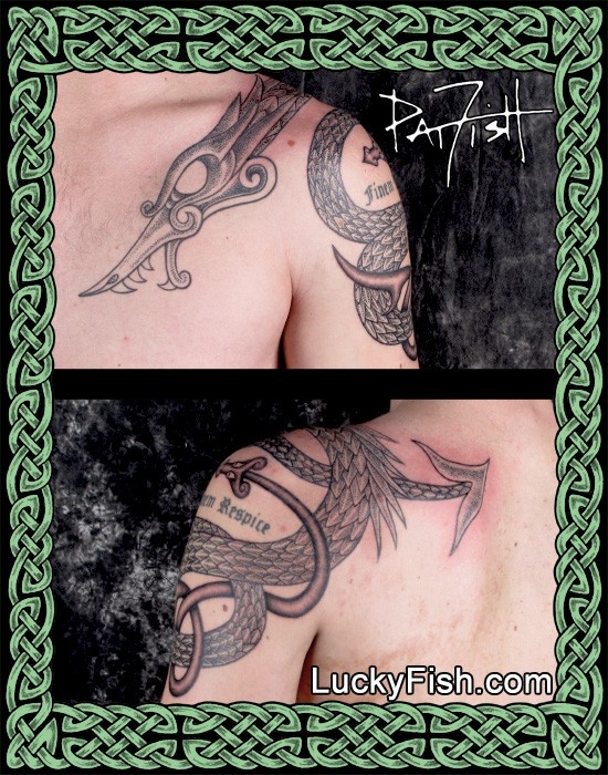 Nordic Dragon Tattoo by Pat FIsh