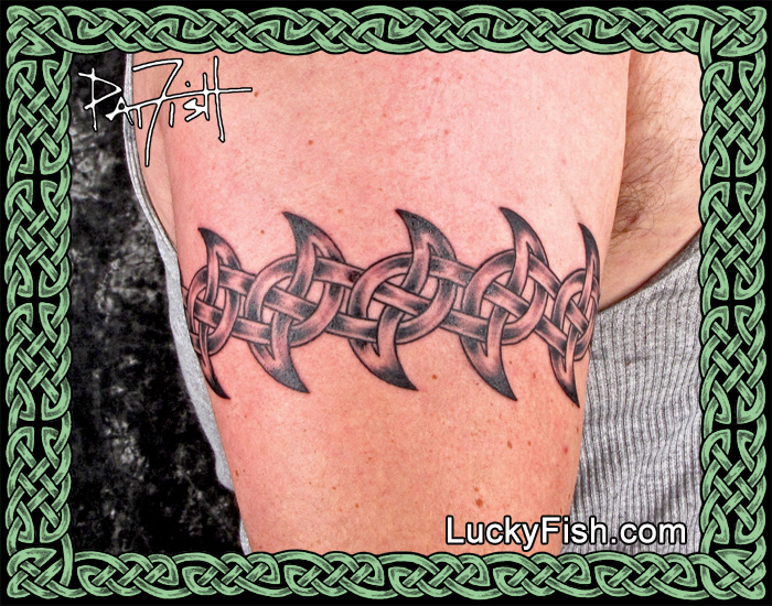 Shark Fin Celtic Band Tattoo by Pat Fish