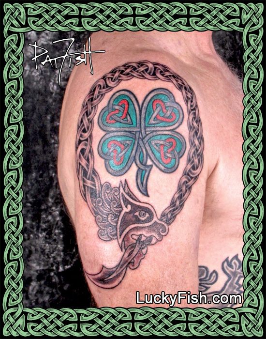 Celtic 'LeoBoros' Tattoo by Pat FIsh