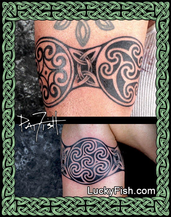 Triple Disk Pictish Band Tattoo by Pat Fish
