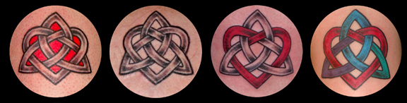Celtic 'Faithful Heart' Tattoos by Pat Fish