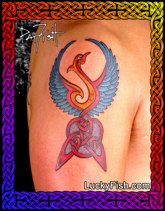 Celtic 'Memory Phoenix' Tattoo by Pat Fish