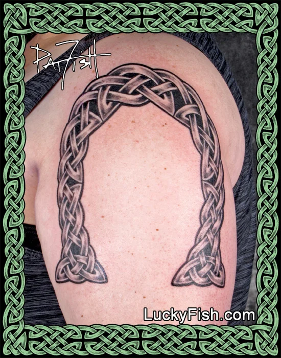 Celtic Knot HorseShoe Tattoo by Pat Fish