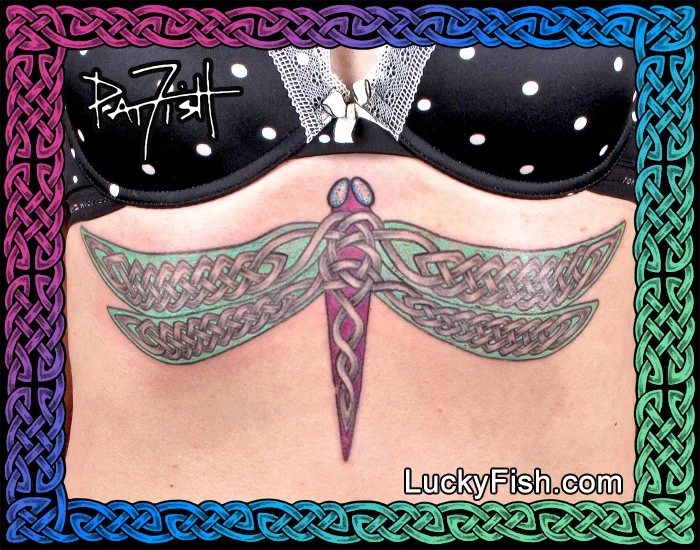 Celtic DragonFly Tattoo by Pat Fish