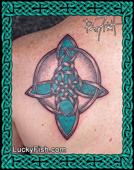 Celtic 'DreamCatcher Knot' Tattoo by Pat Fish