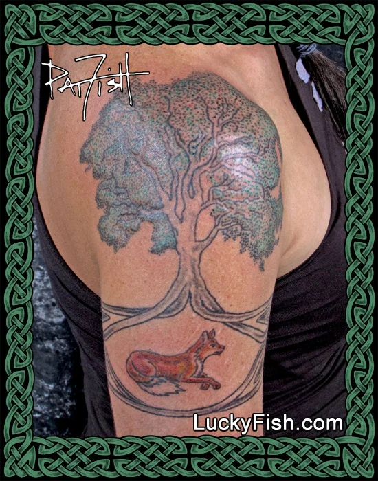 'Fox Den' Celtic Tattoo by Pat Fish