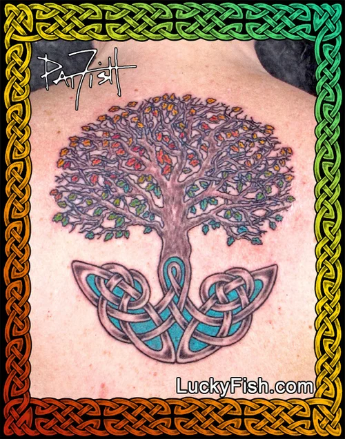 Tree of Life Celtic Tattoo — LuckyFish, Inc. and Tattoo Santa Barbara