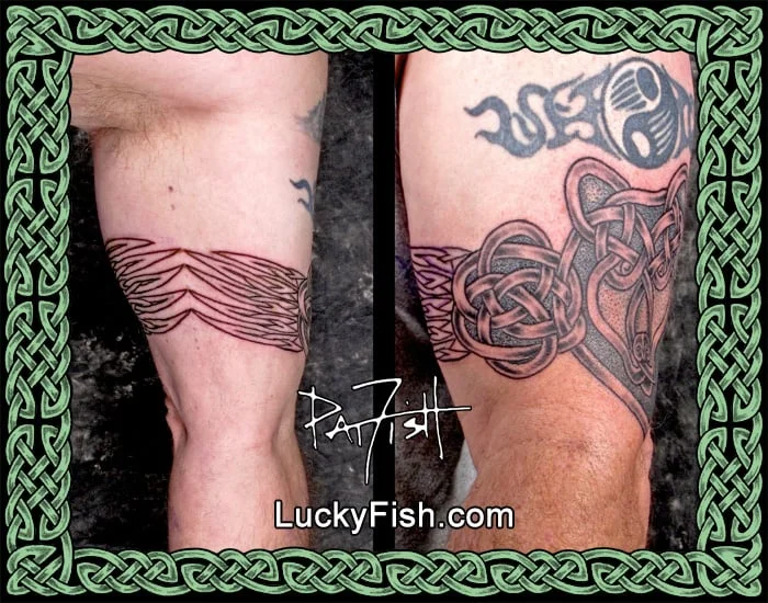 Celtic 'Bear Totem' Band Tattoo by Pat Fish